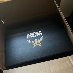 MCM SLIDES BRAND NEW WITH BAG AND BOX